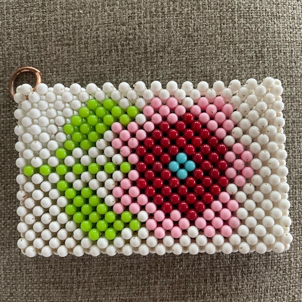 Susan Alexandra card holder wallet beaded